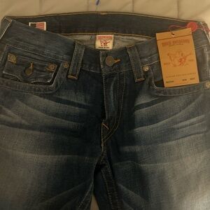 True Religion Men's Dark Blue Relaxed Jeans